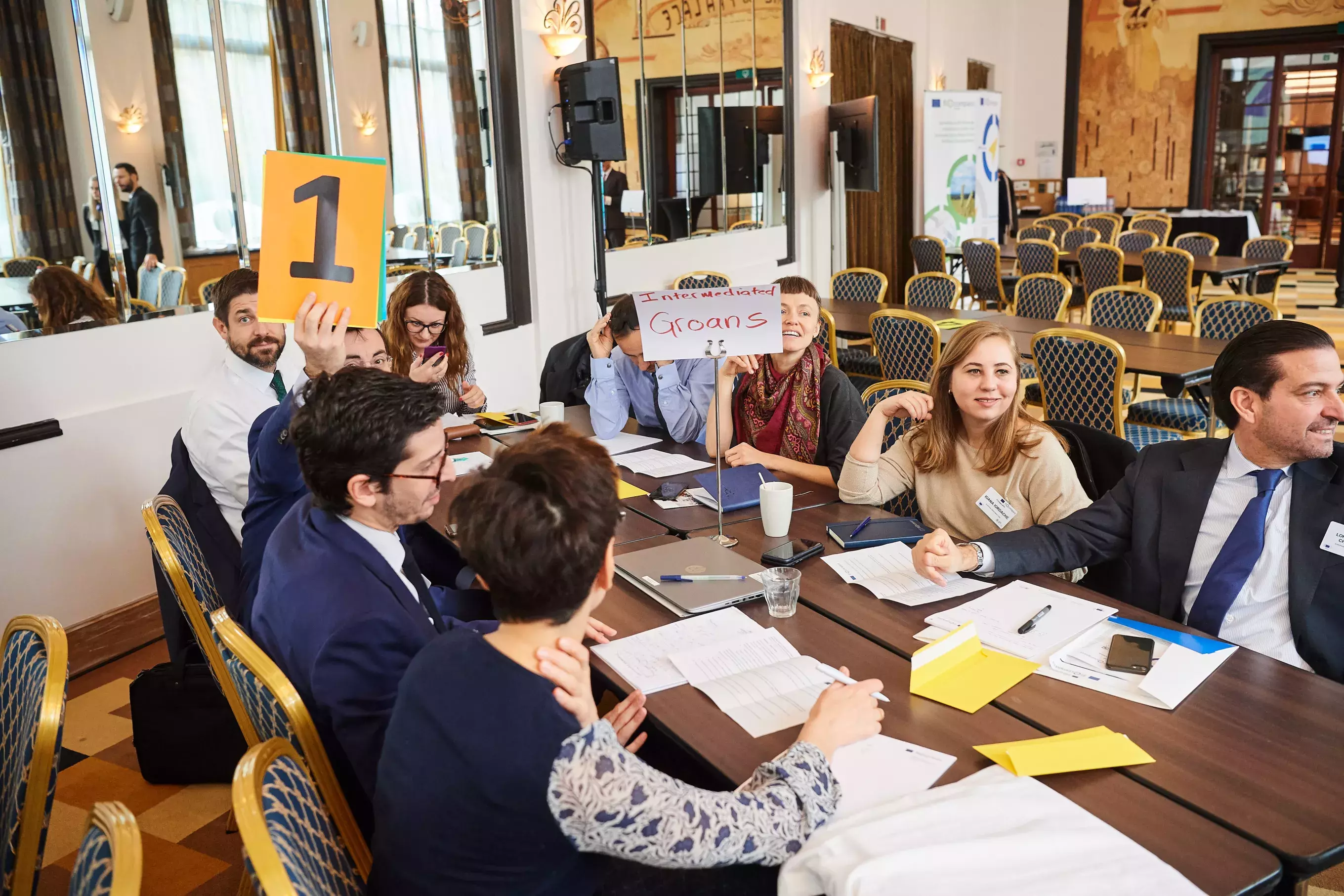 Participants during Brainteaser session