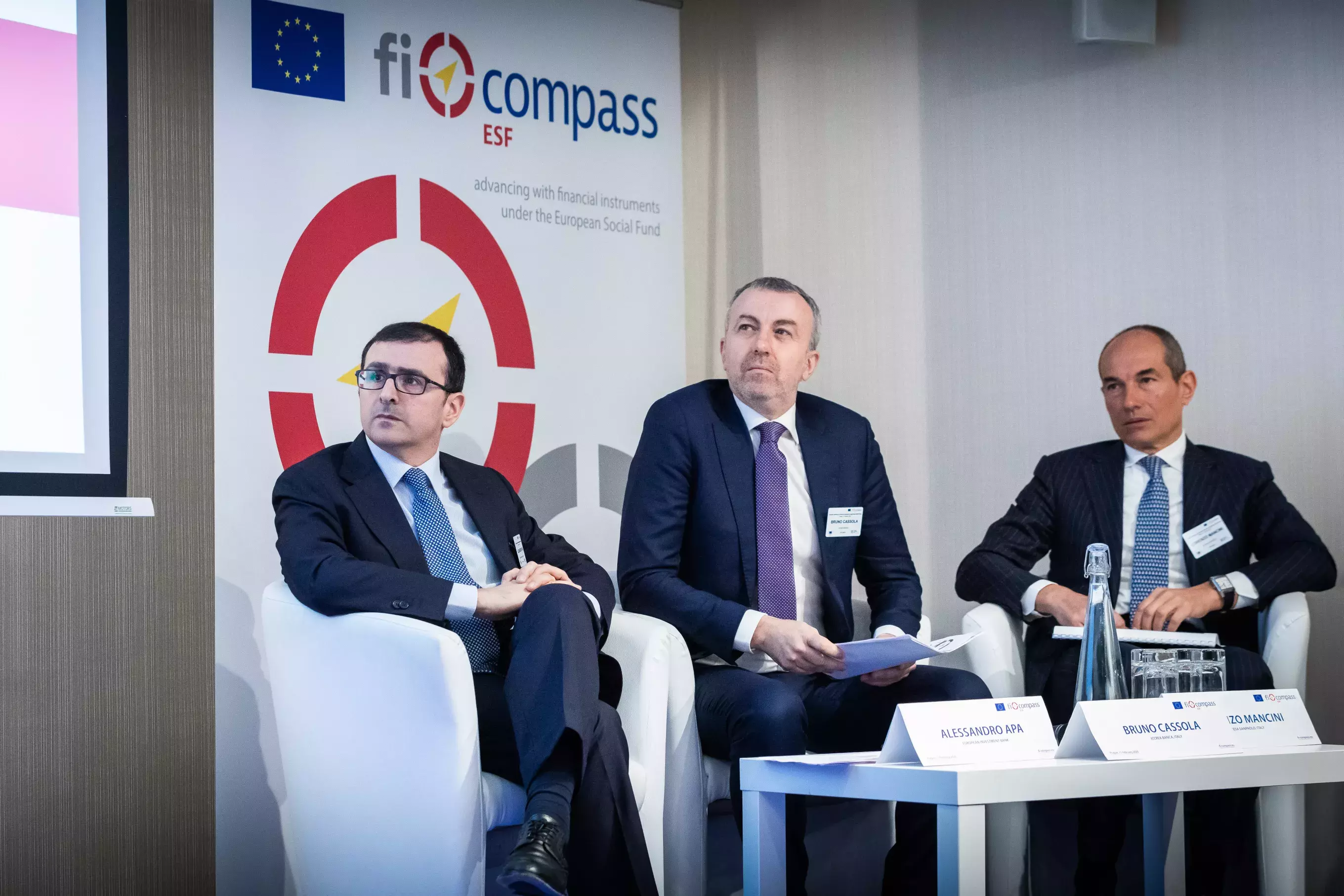 Mr Alessandro Apa, Mr Bruno Cassola, Mr Lorenzo Mancini