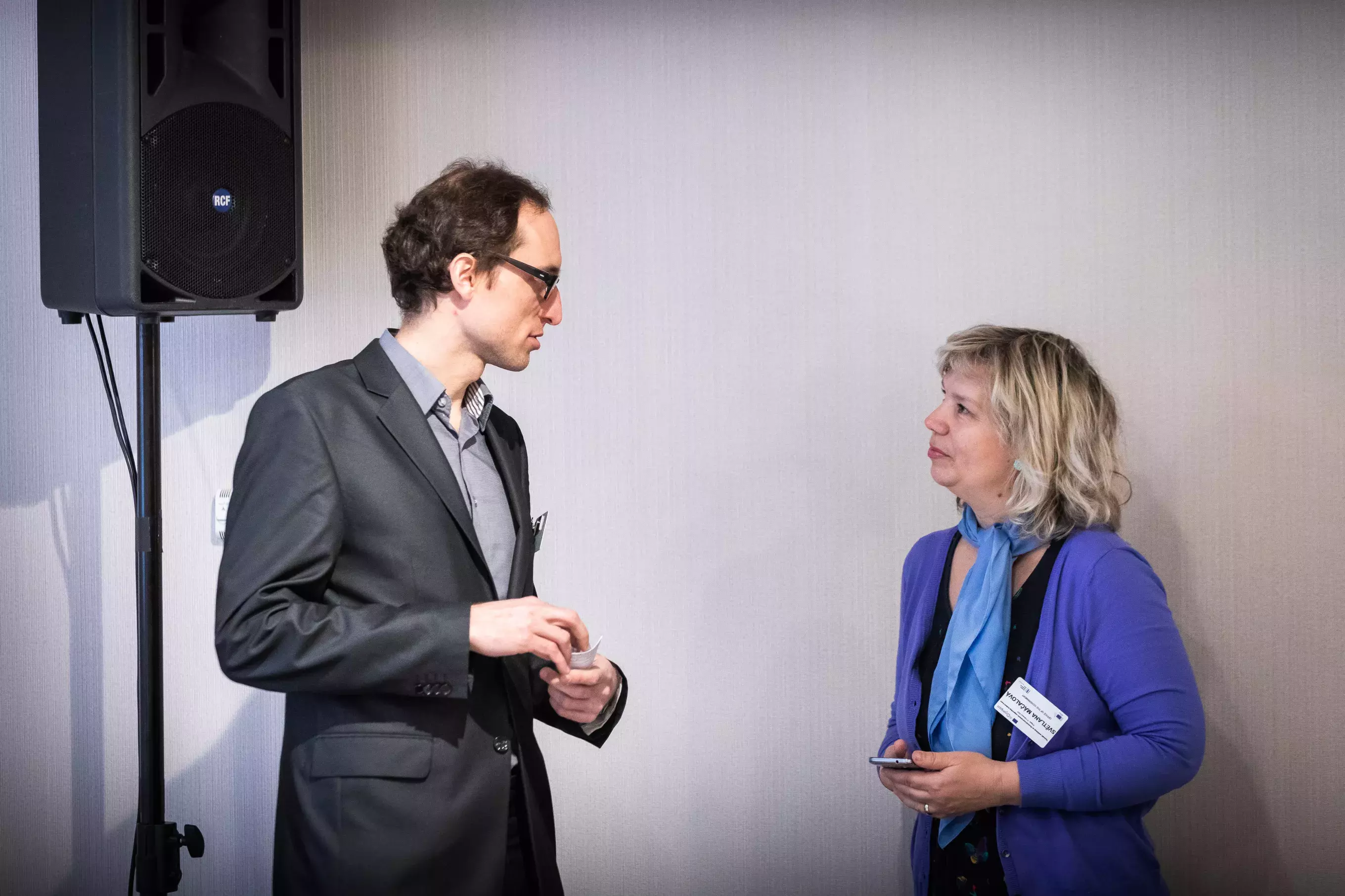 Mr Jan Vaňkát and event participant