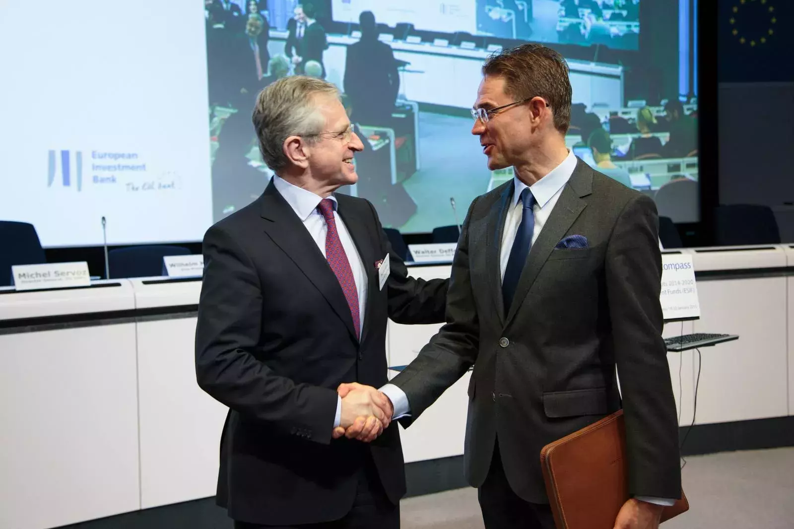 Wilhelm Molterer and Jyrki Katainen