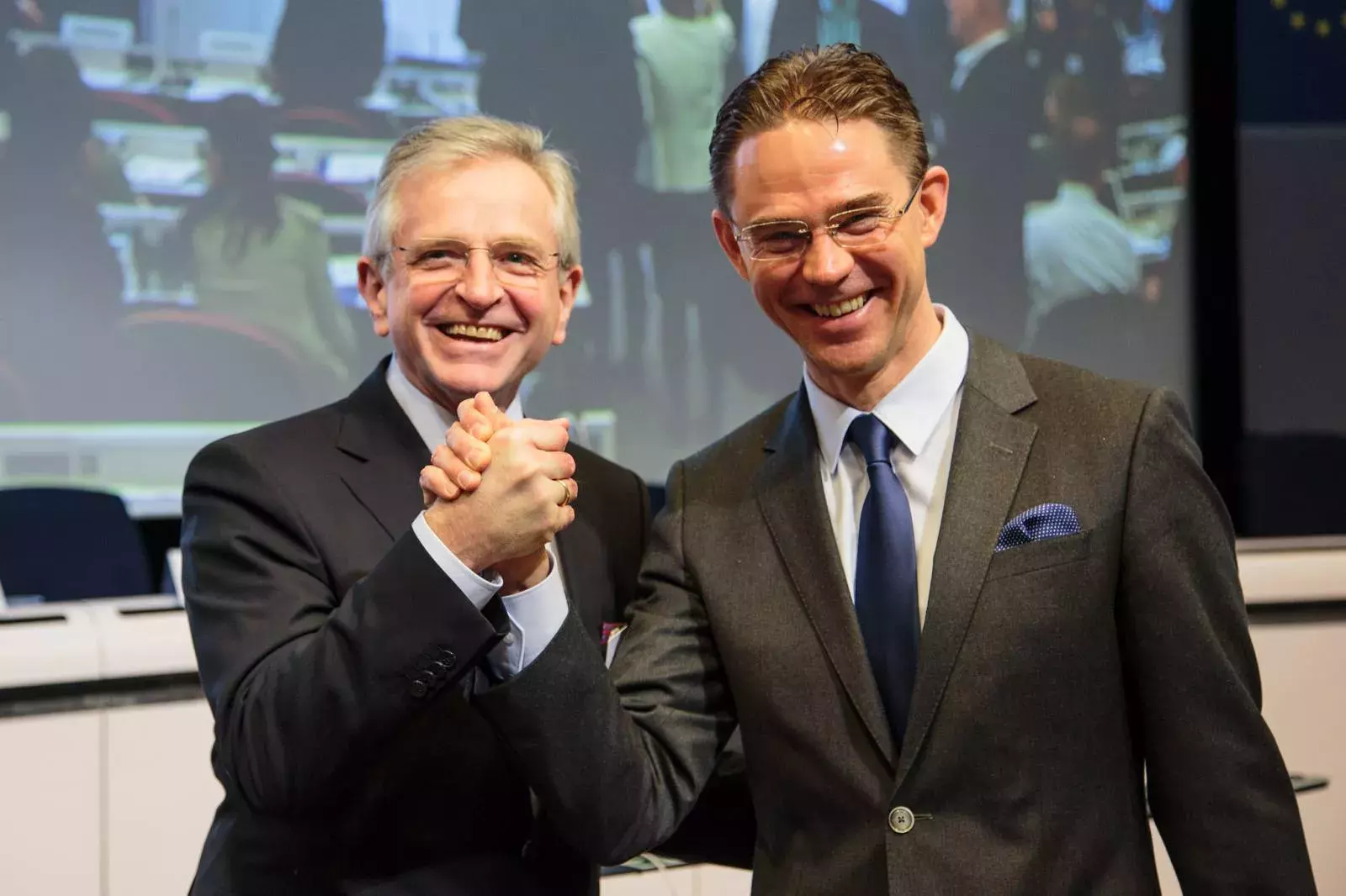 Wilhelm Molterer and Jyrki Katainen Wilhelm Molterer and Jyrki Katainen