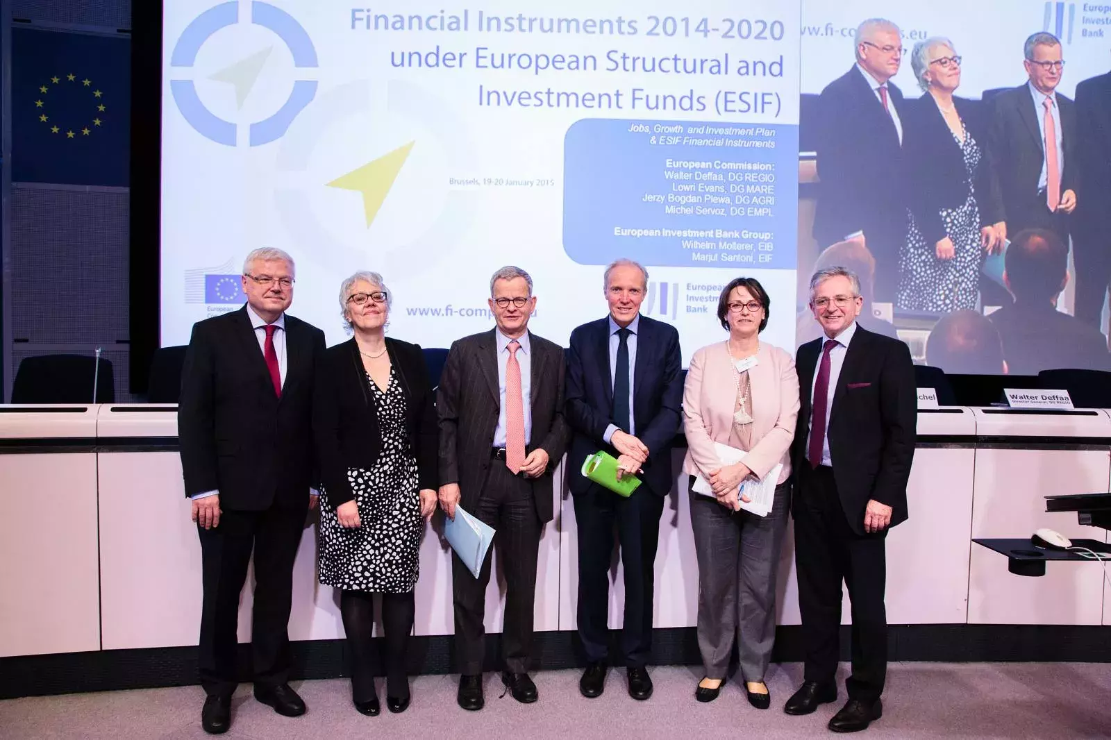 Jerzy Bogdan Plewa, Lowri Evans, Walter Deffaa, Michel Servoz, Marjut Santoni, Wilhelm Molterer