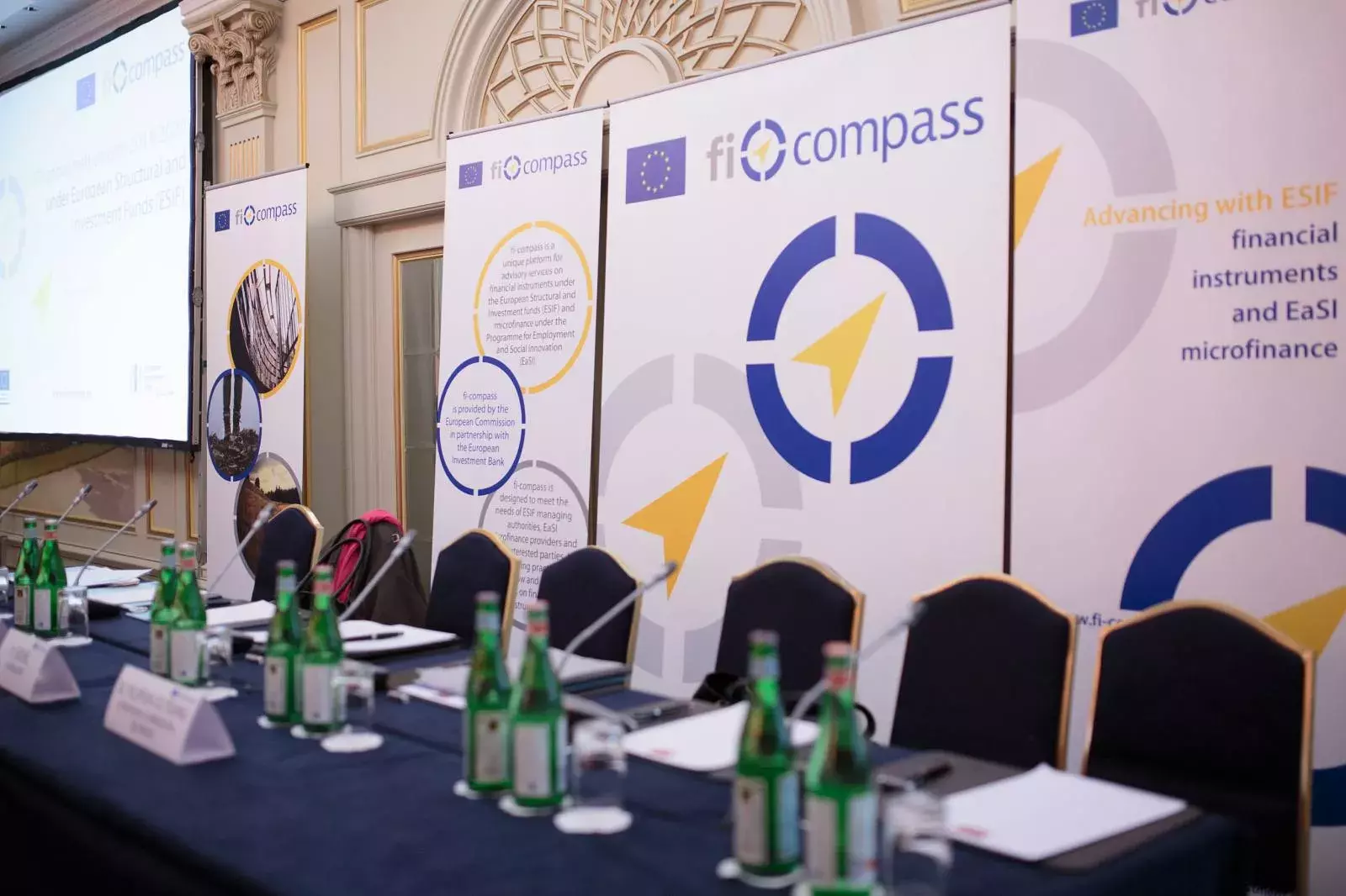 Preparing to start at the venue