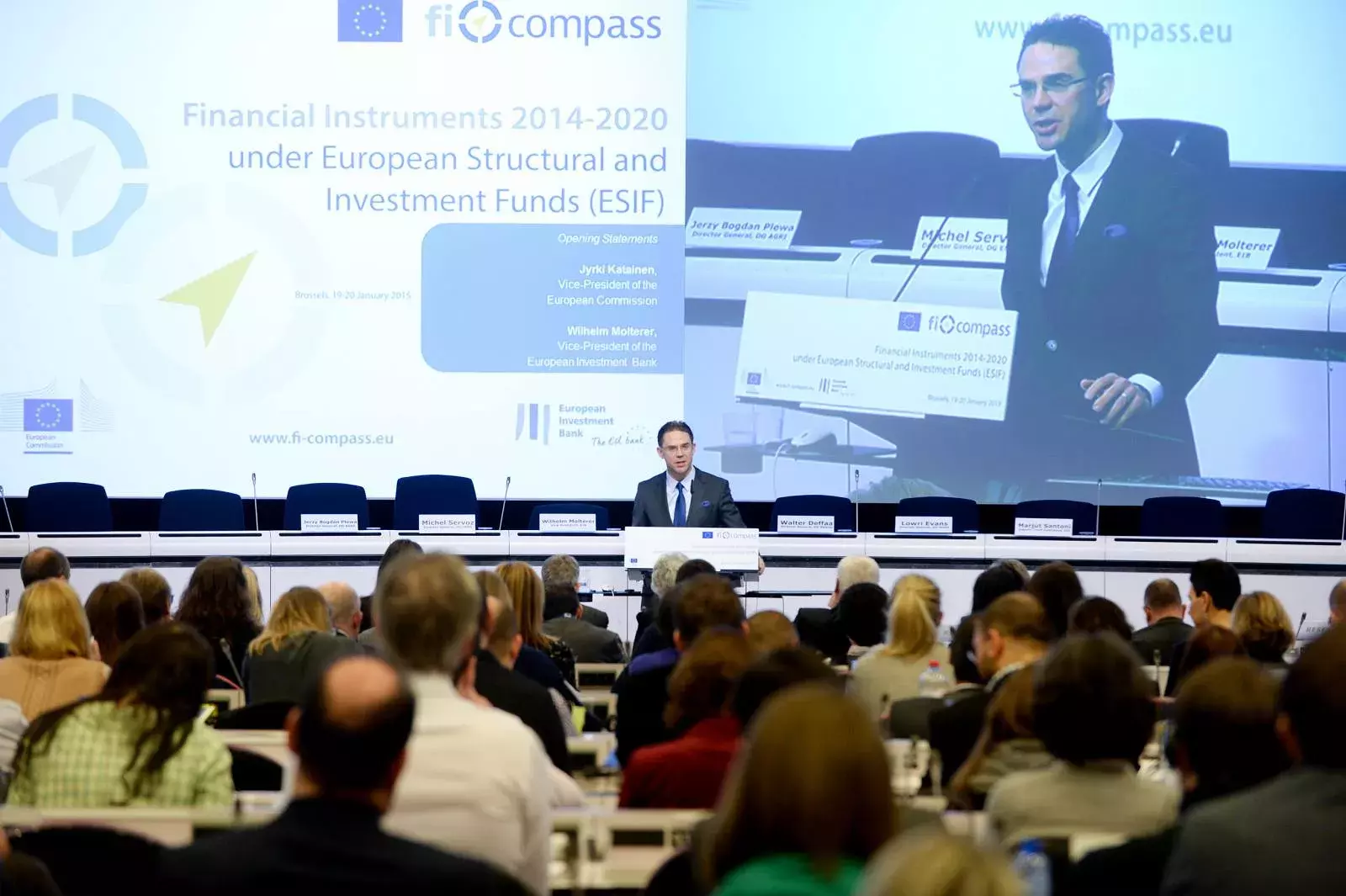 Jyrki Katainen giving the opening speech