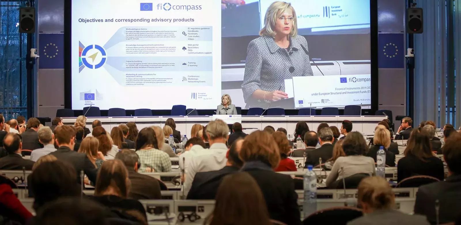 Corina Creţu makes the closing remarks