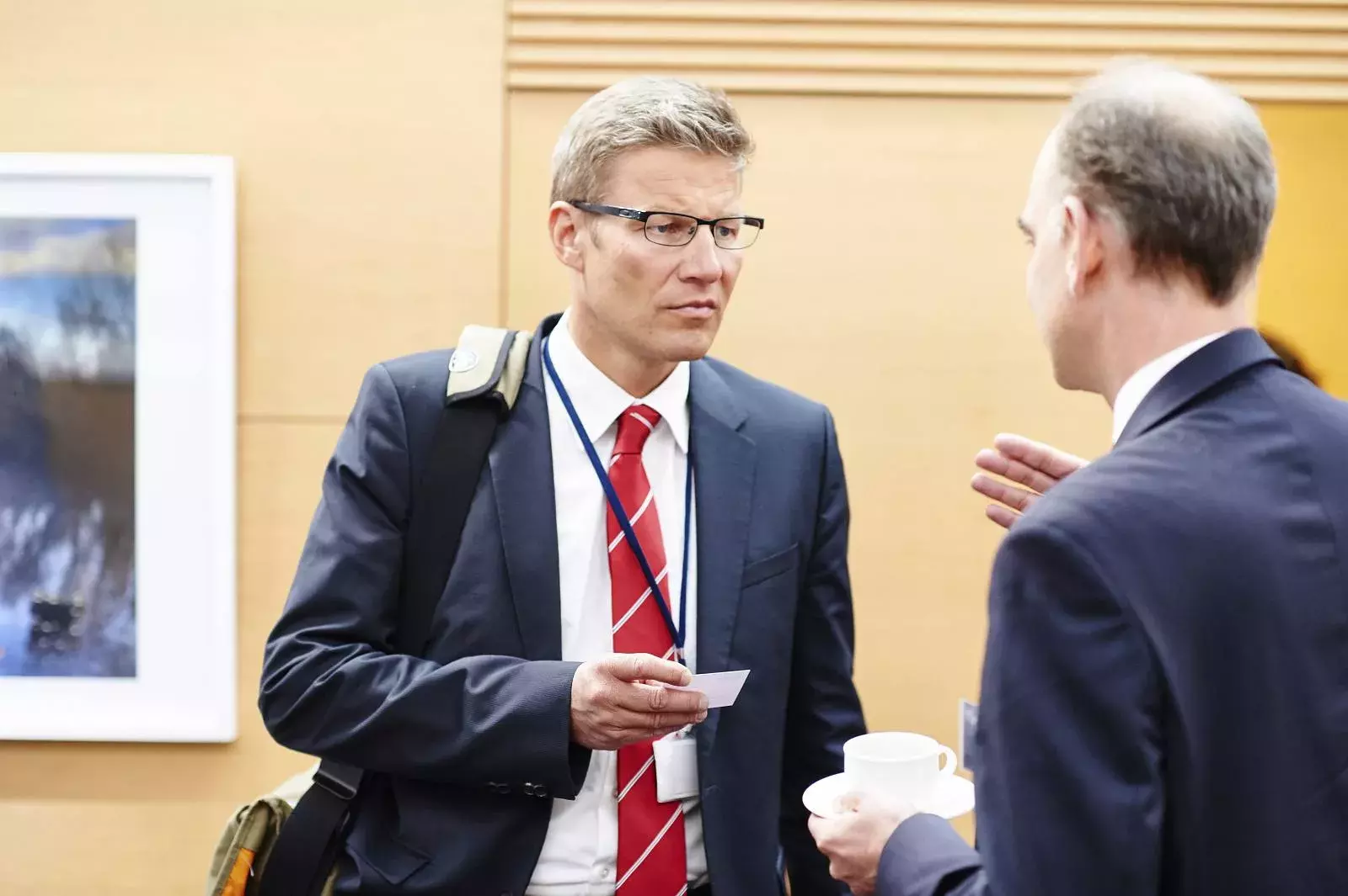 Stefan Appel and event participant