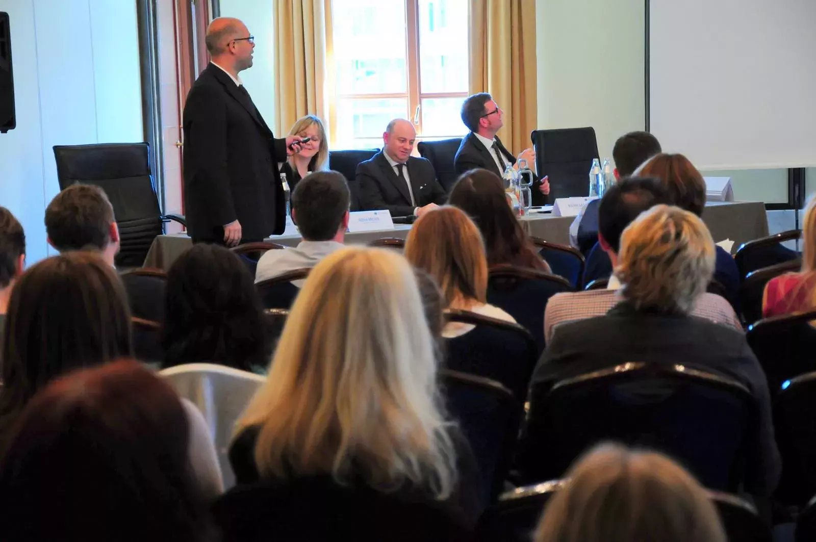 Alessandro Valenza and panel