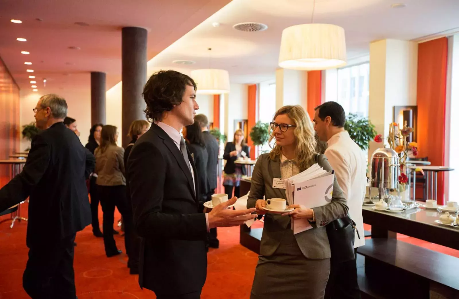 Dr Dietrich Englert and event participant