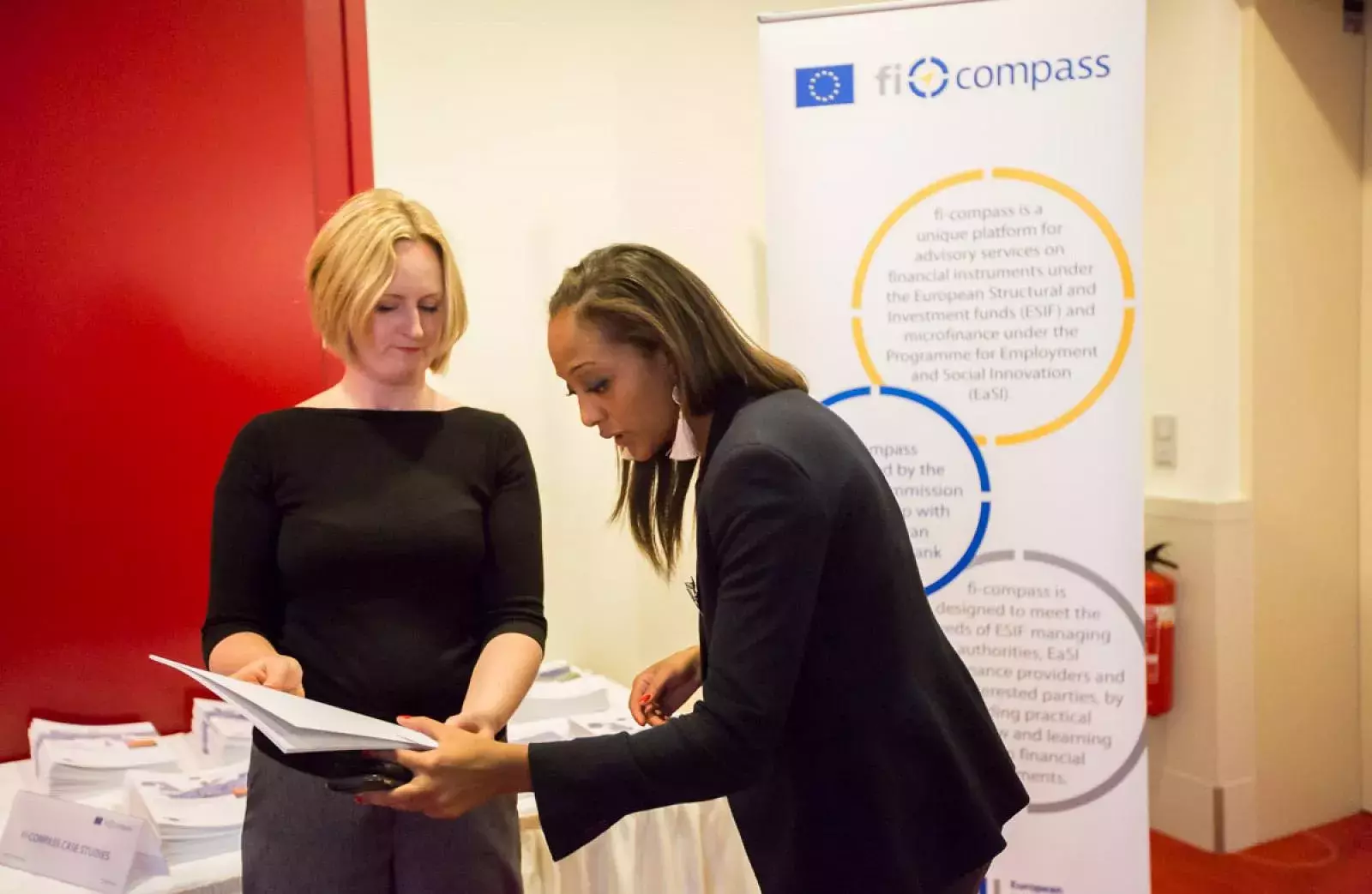 Emily Smith and event participant