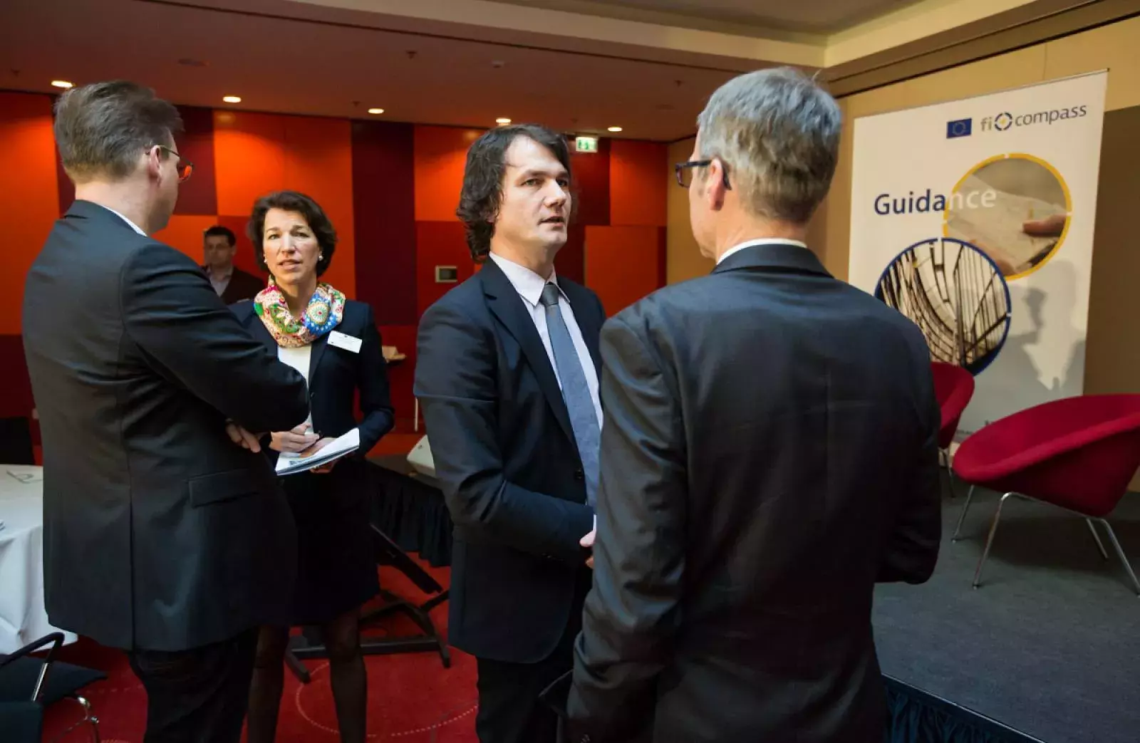 Irene Schucht, Dr Dietrich Englert, and event participants