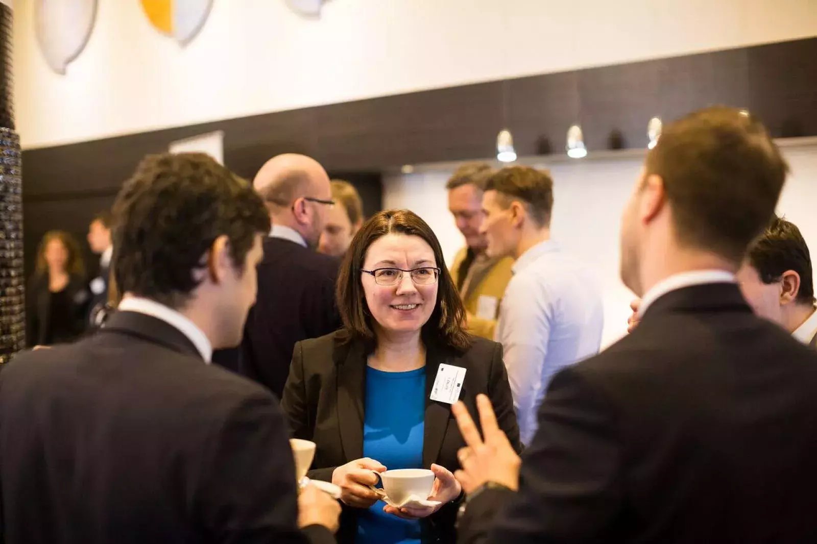 Ieva Zālīte and event participants