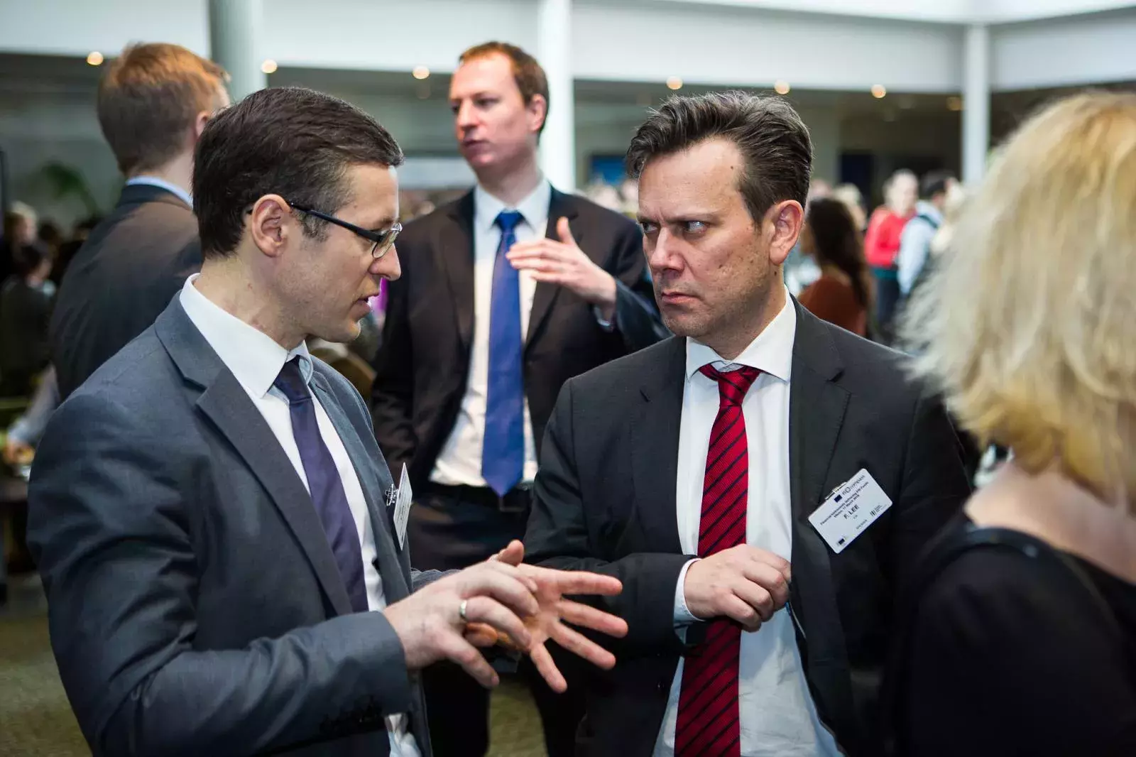 Frank Lee and event participant