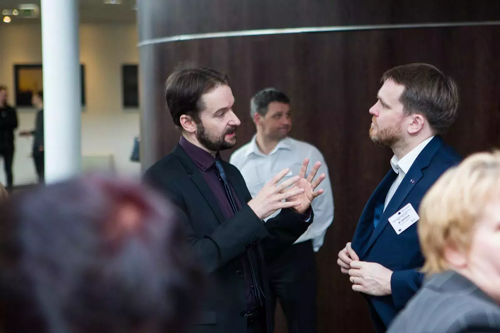 Robert Pernetta and event participant