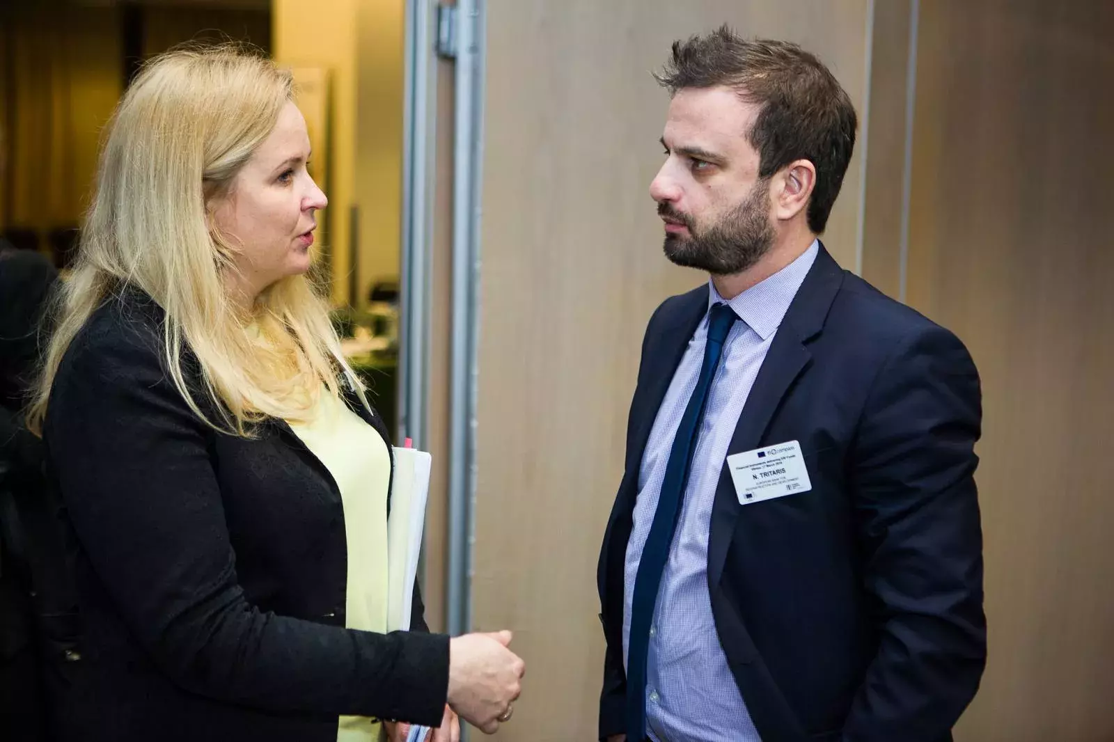 Rūta Dapkutė-Stankevičienė and event participant