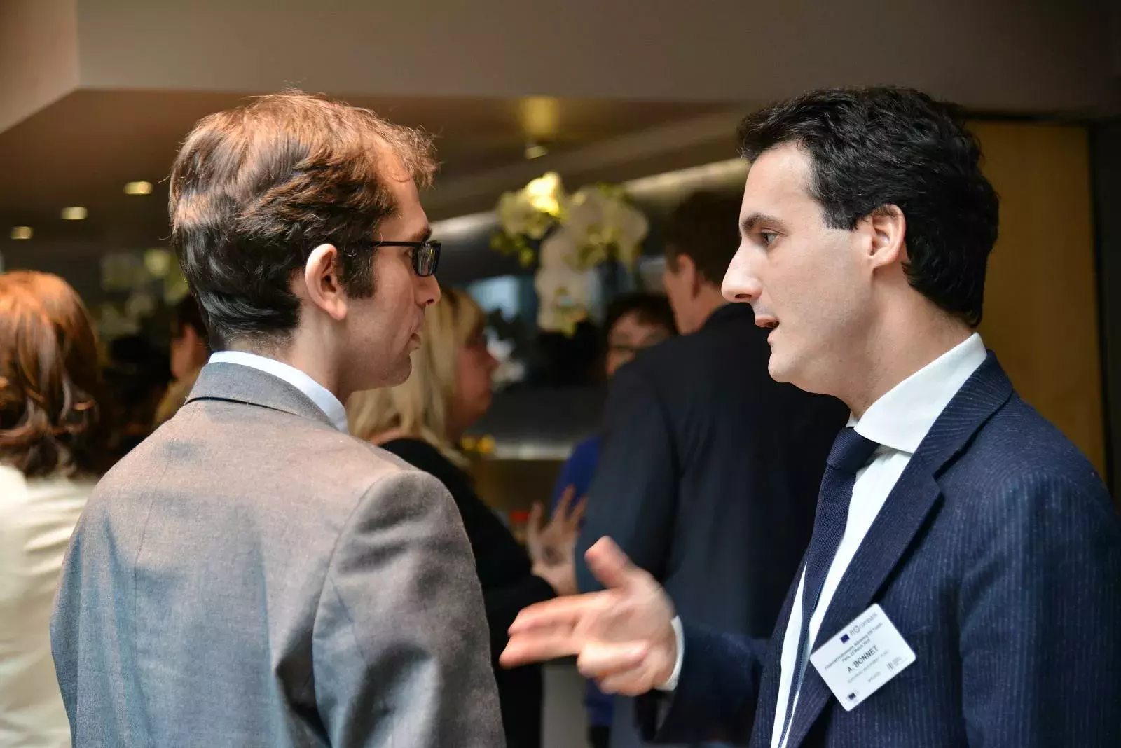 Aubin Bonnet and event participant