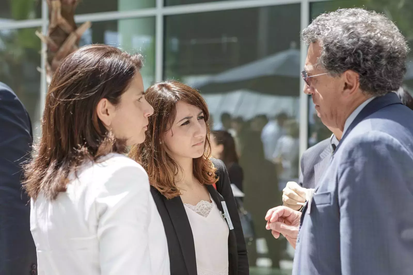 Event participants and Aldo Longo