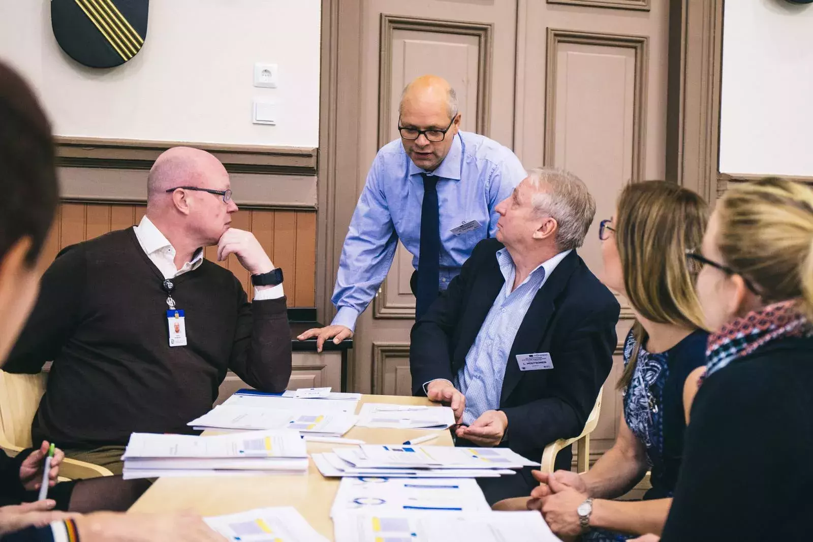 Alessandro Valenza and event participants