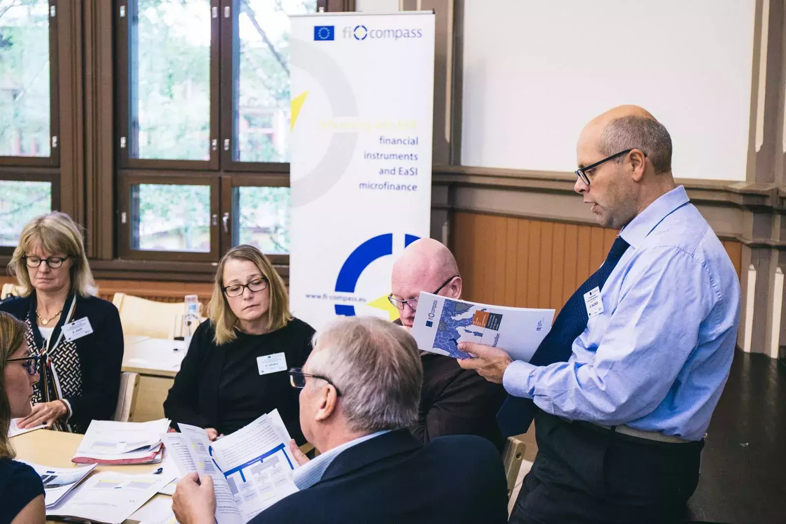 Alessandro Valenza and event participants