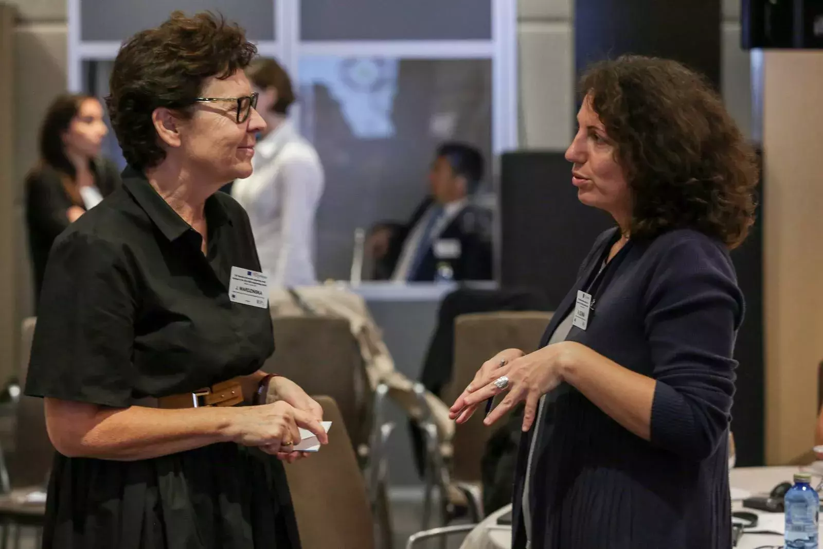 Ms Joanna Wardzińska and an event participant