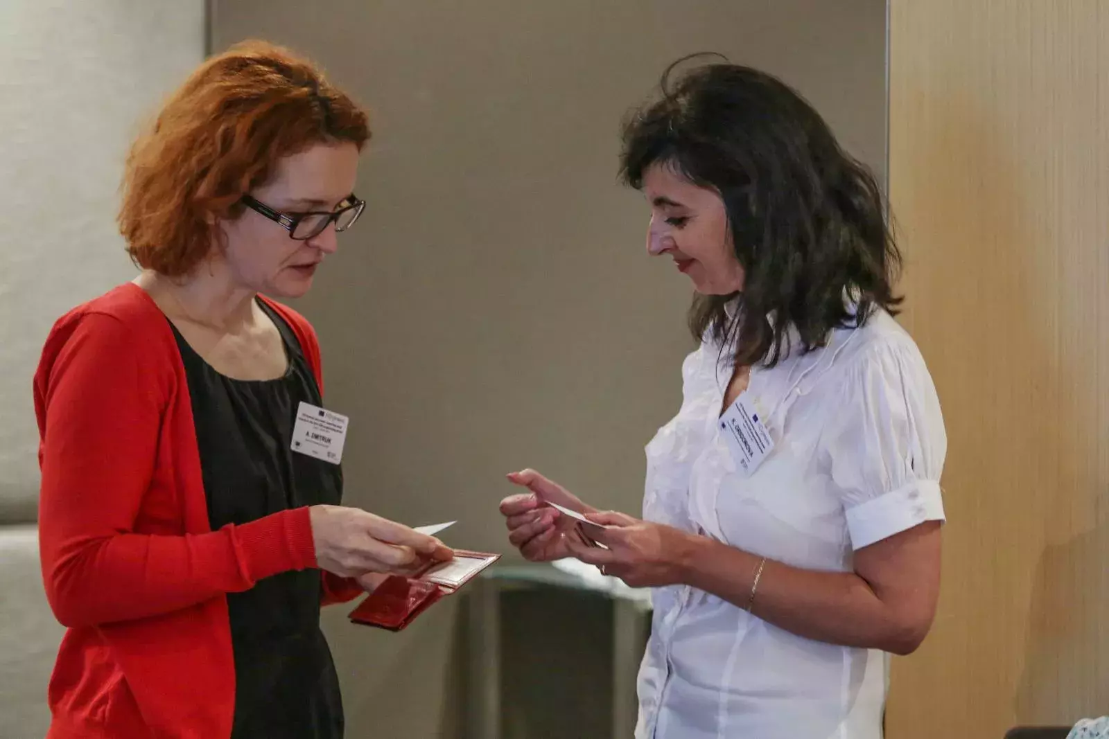 Ms Aleksandra Dmitruk and event participant