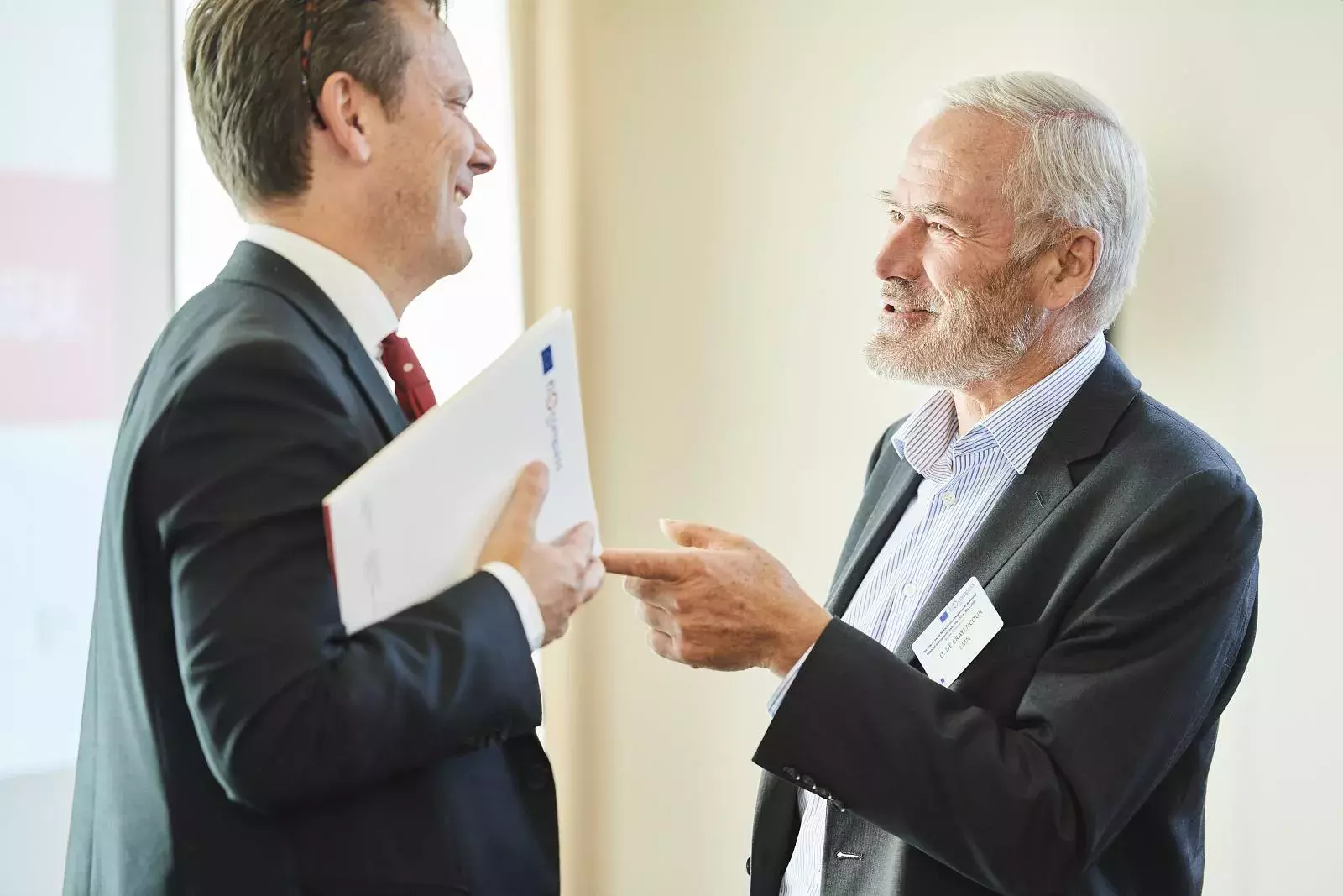 Mr Frank Lee and Mr Dominique de Crayencour, Vice-President of the European Microfinance Network (EMN) Board