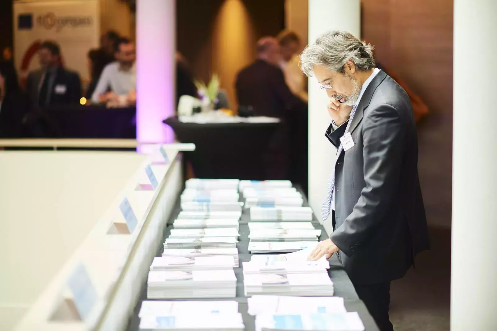 Mr Alessandro Messina checking fi-compass publications