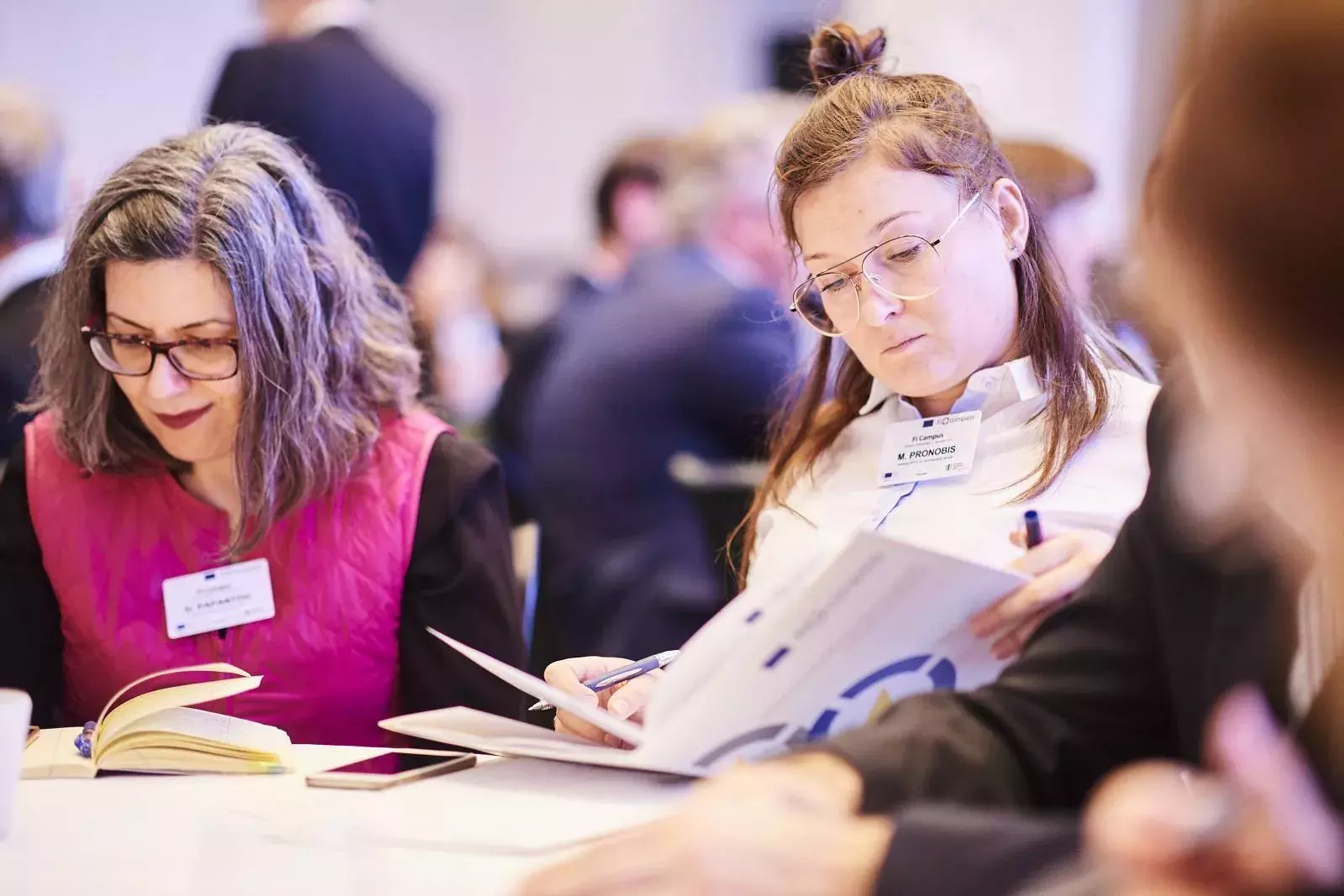 Participants during the Brainteaser