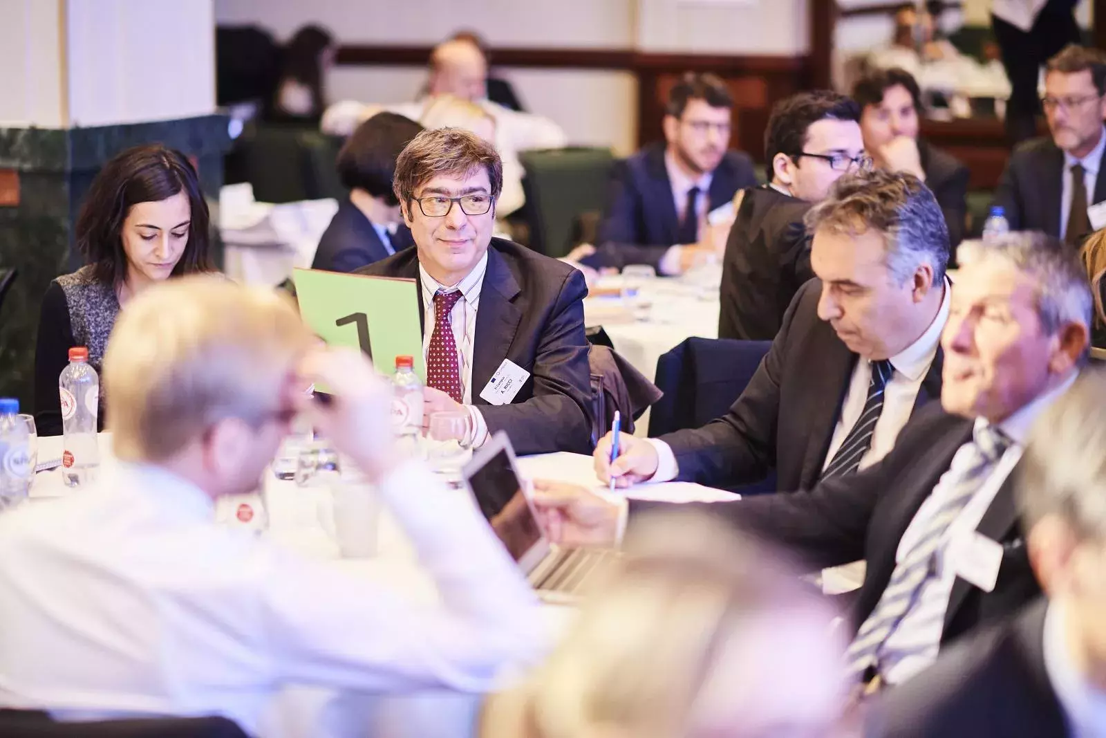 Participants during the Brainteaser