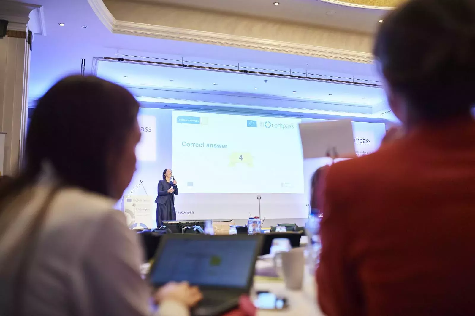 Participants during the Brainteaser