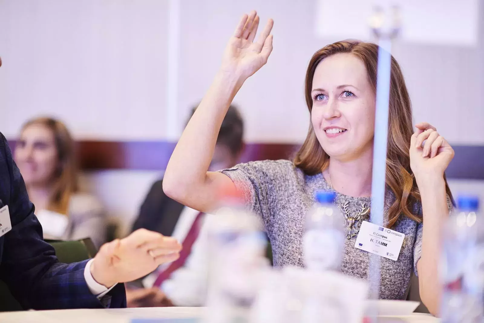 Participants during the Brainteaser