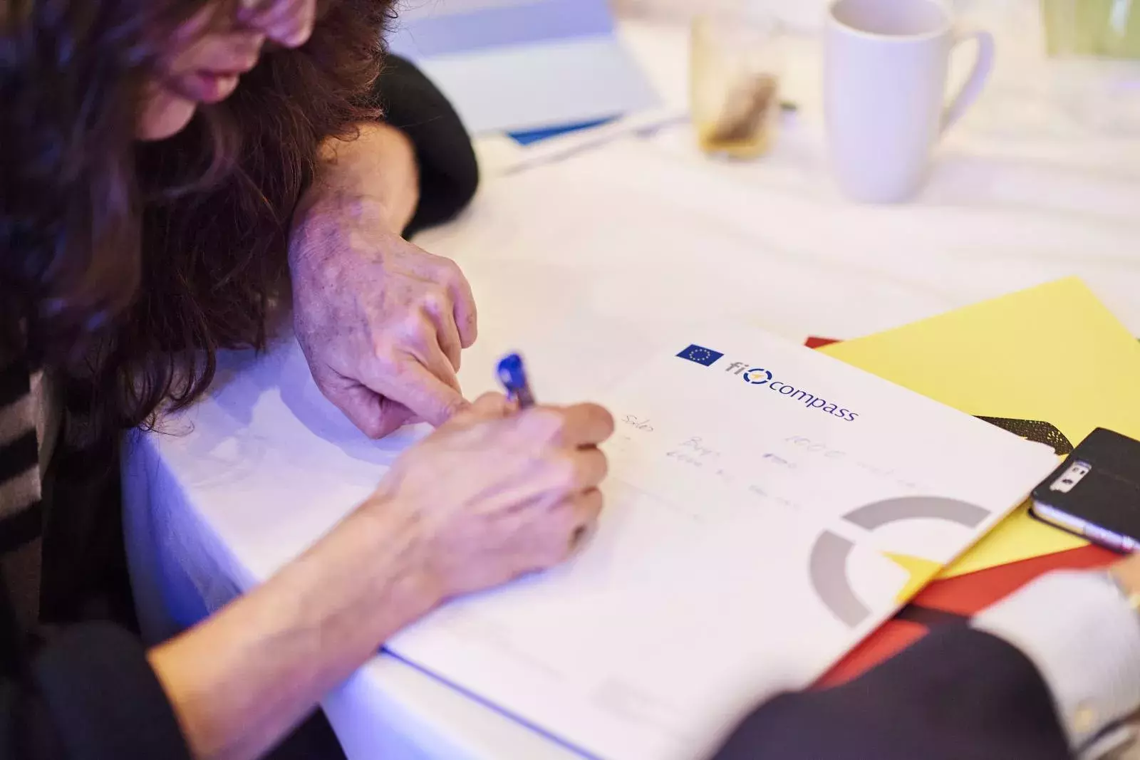 Participant during the Brainteaser