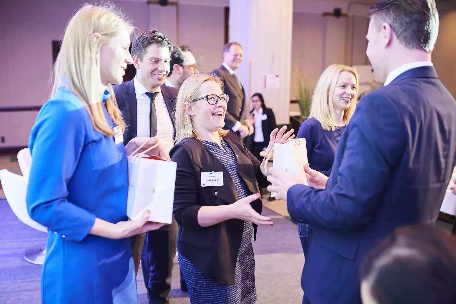 Participants during the Brainteaser