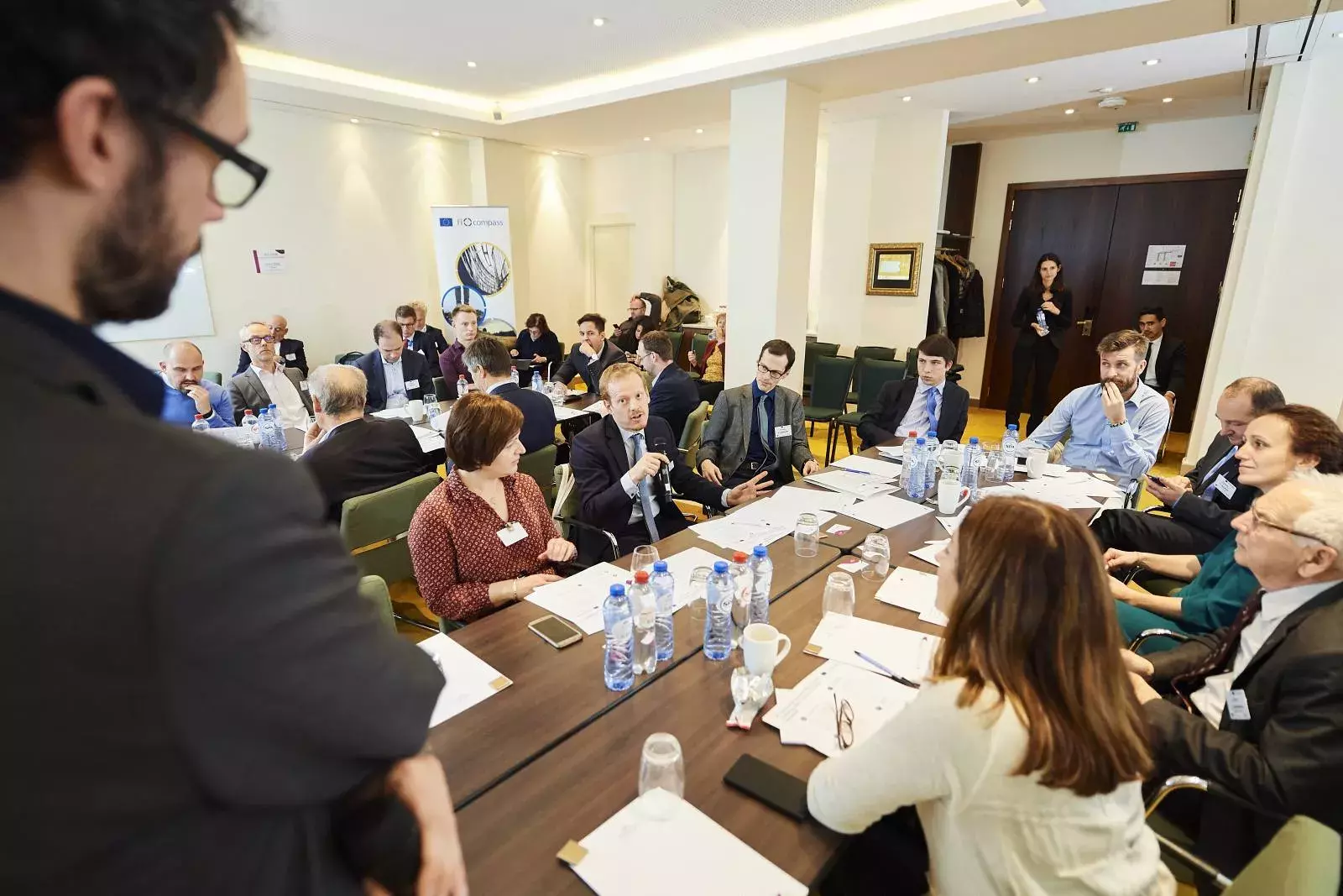 Participants working in groups