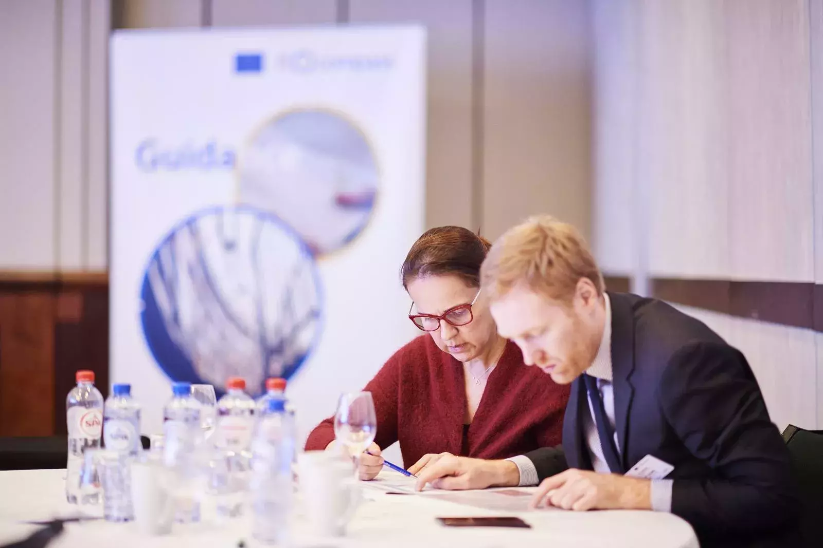 Participants during the Brainteaser