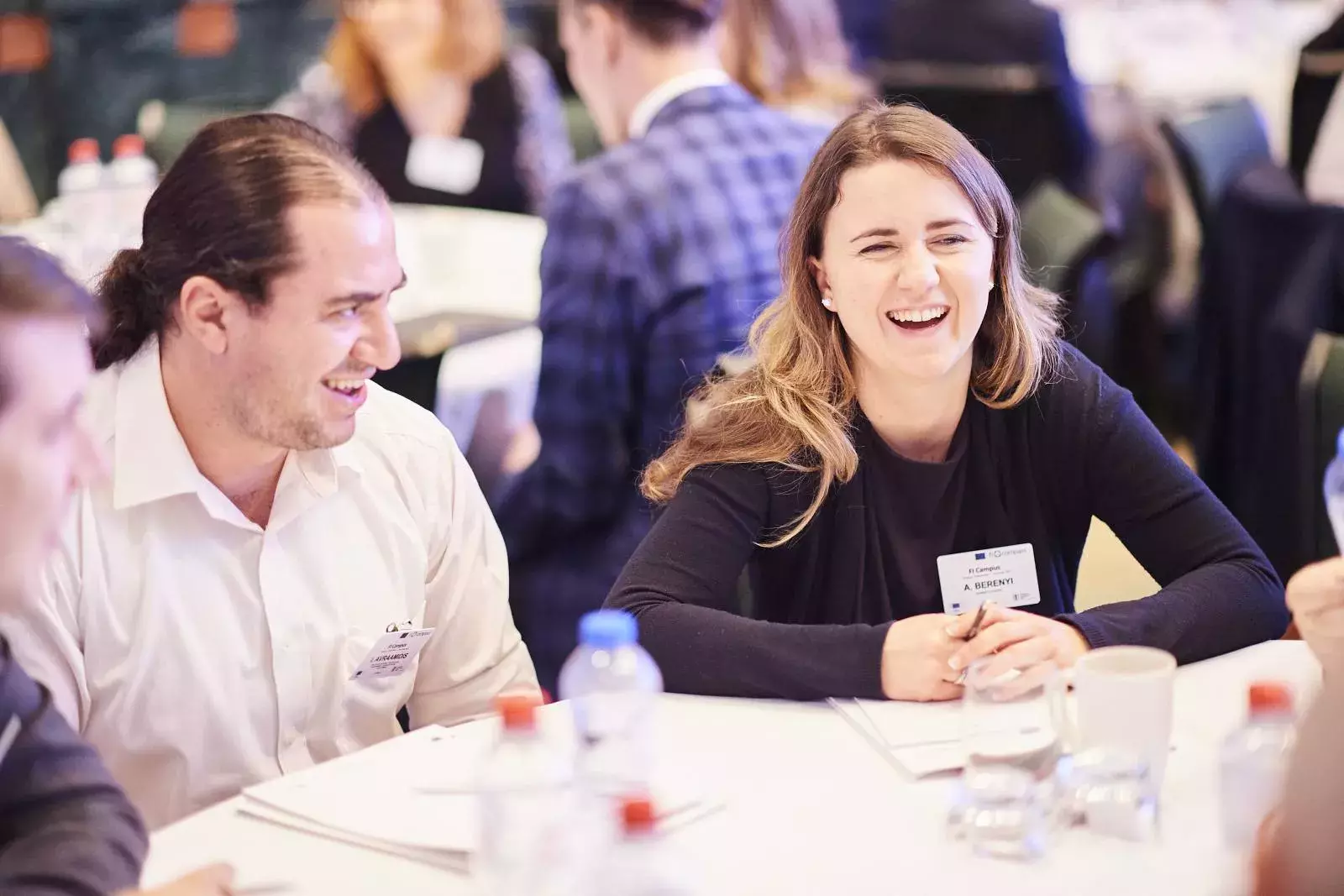 Participants during the Brainteaser