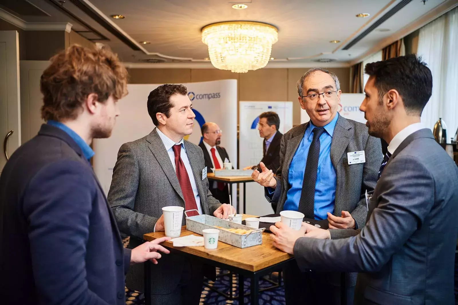 Mr Andrea Da Pozzo, Mr Jader Canè, Mr Eugenio Saba and event participant