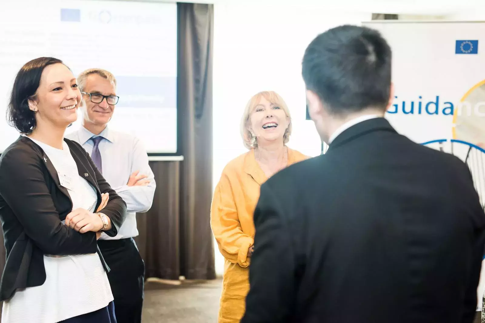 Ms Anna Zurek, Mr Desmond Gardner, Ms Cathy Smith and event participant