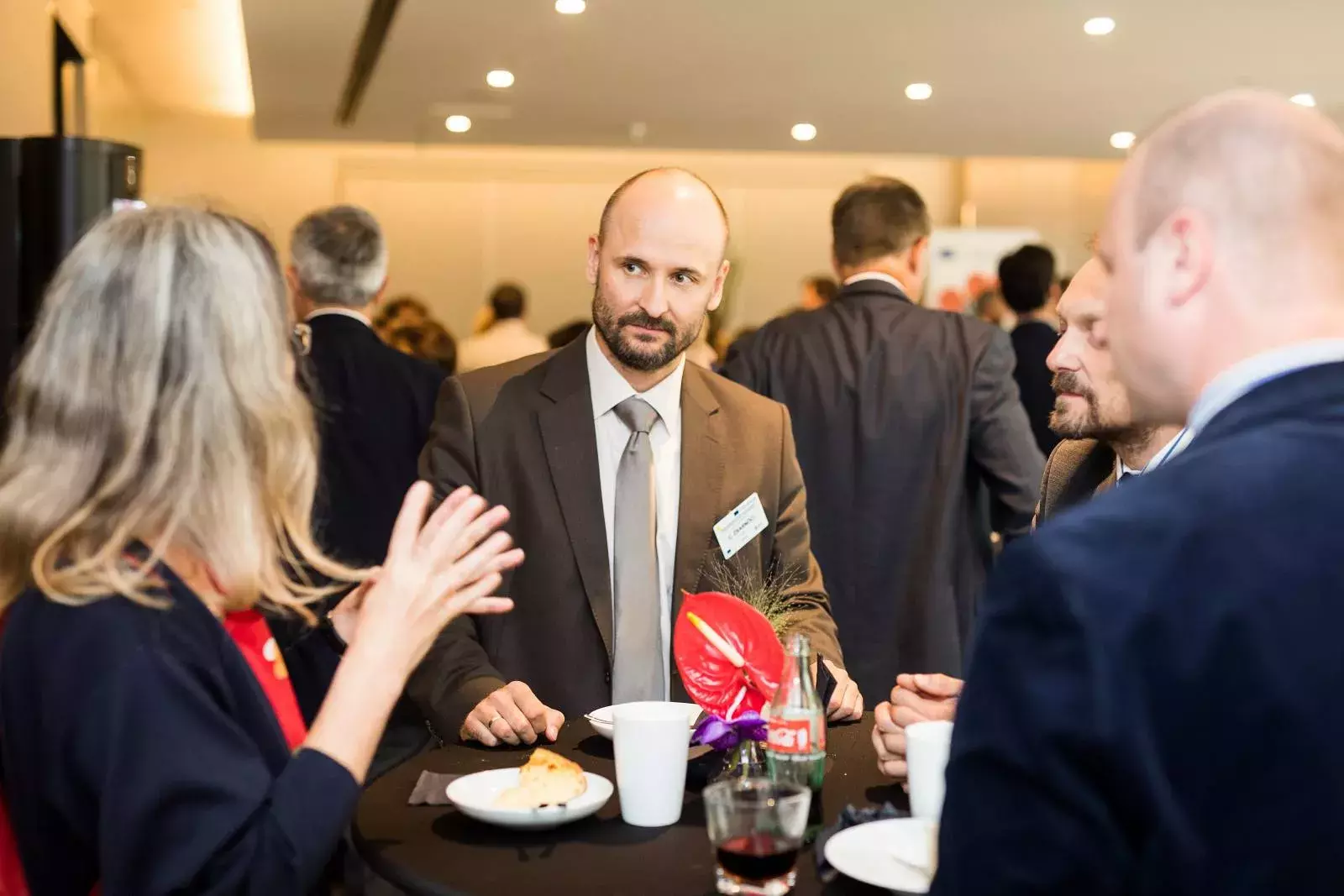 Mr Csaba  Zsarnóci and event participants