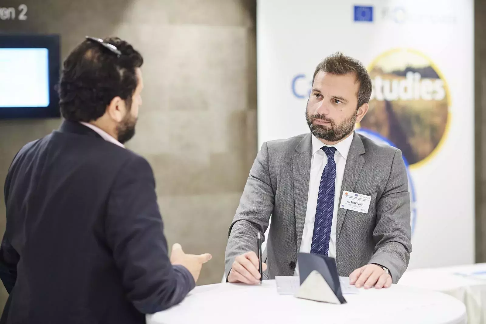 Mr Nicolas Tritaris and event participant