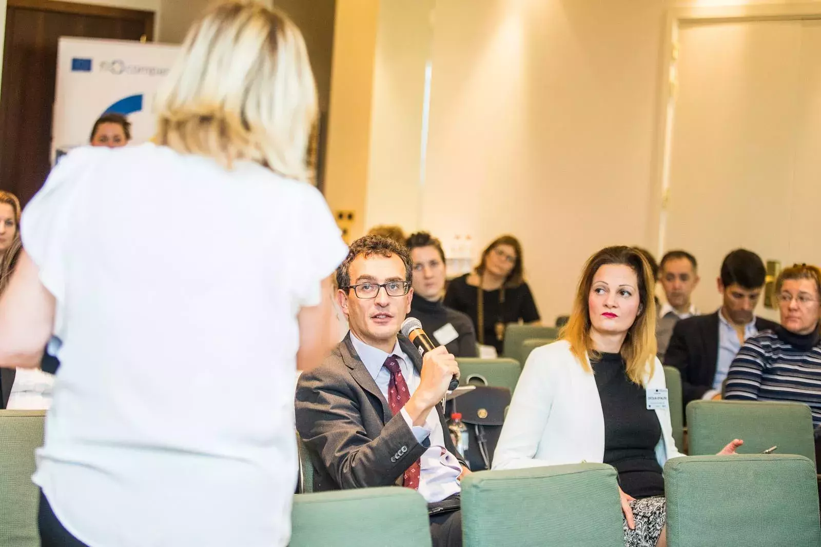 Questions and answers and peer to peer discussion