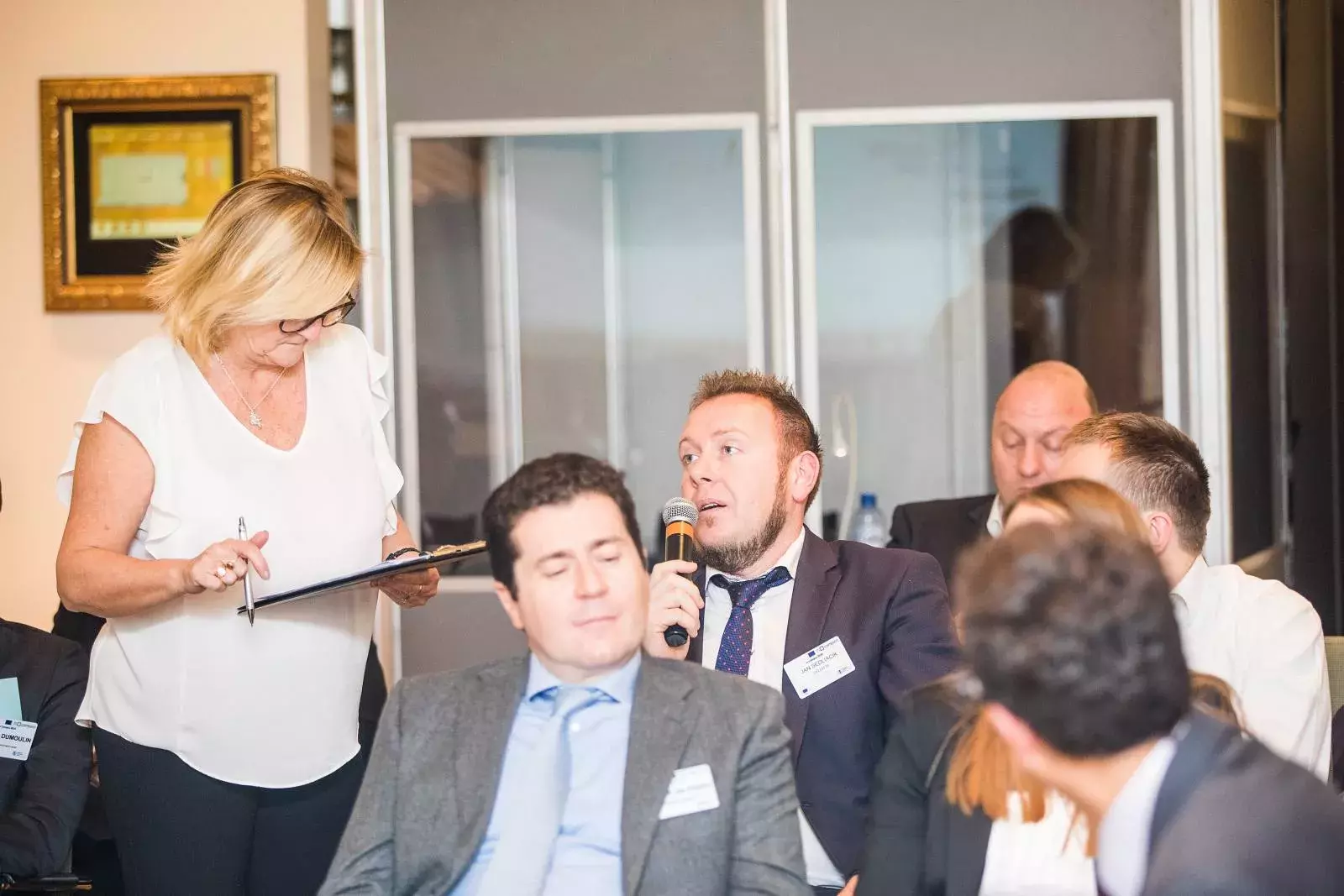 Questions and answers and peer to peer discussion