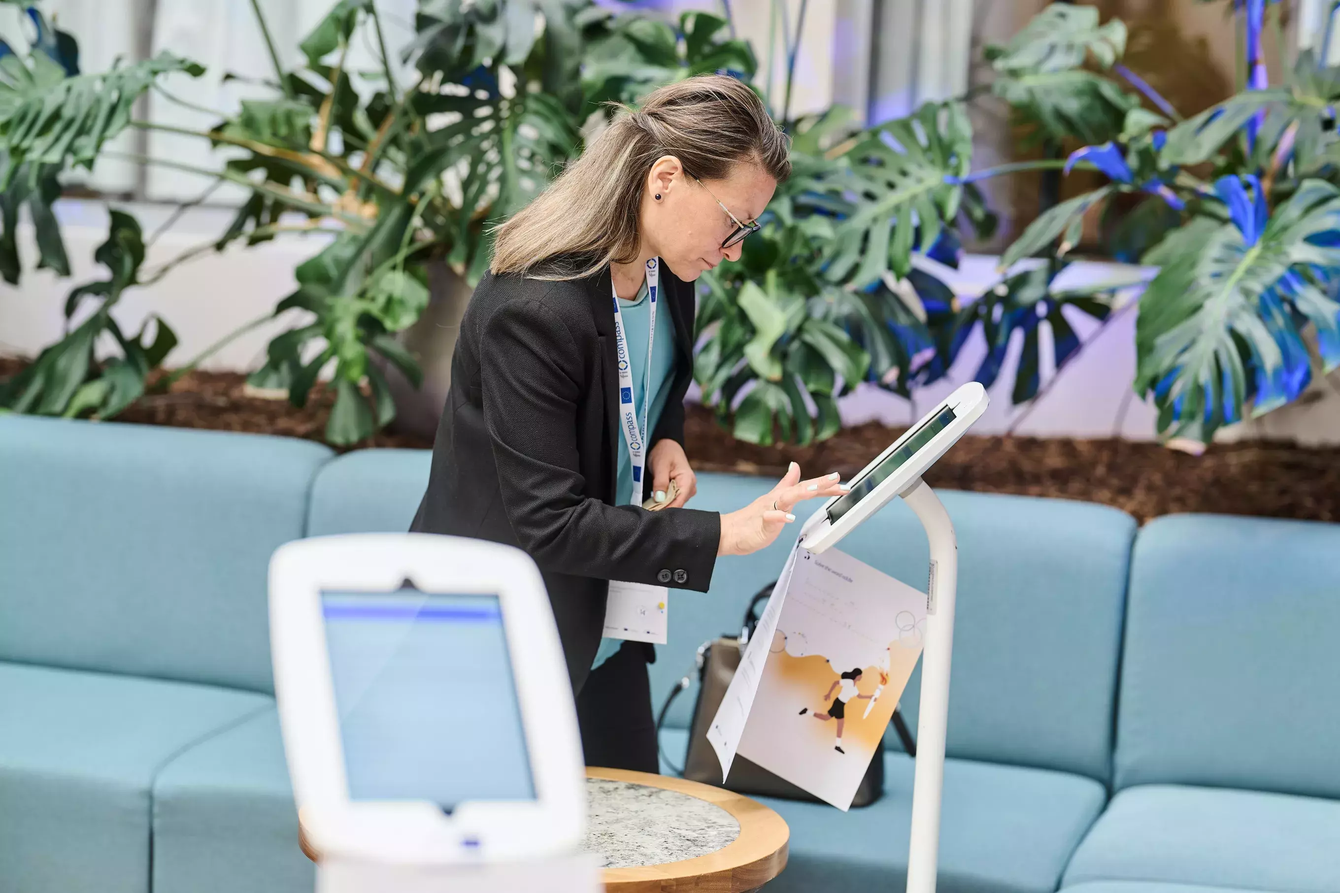 Participant taking part in the Fi-lympics