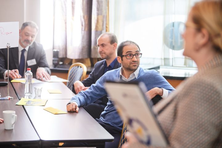 Participants during Brainteaser session