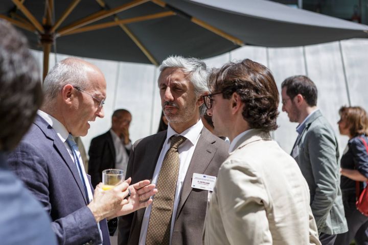 Event participants and Guido Castellano