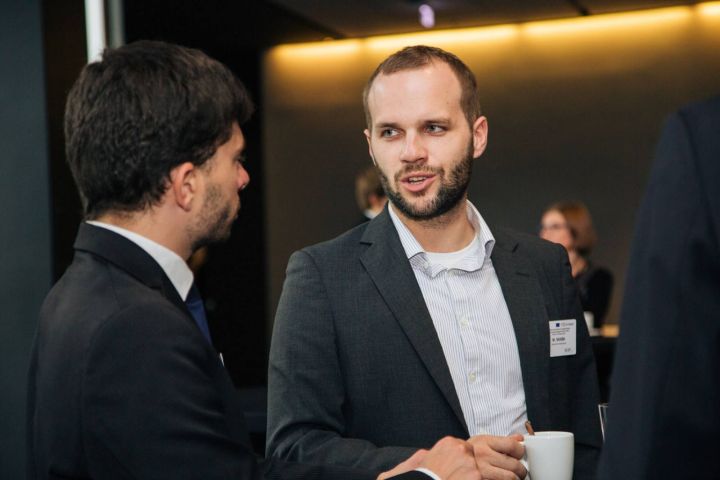 Alain Kauffmann and event participant