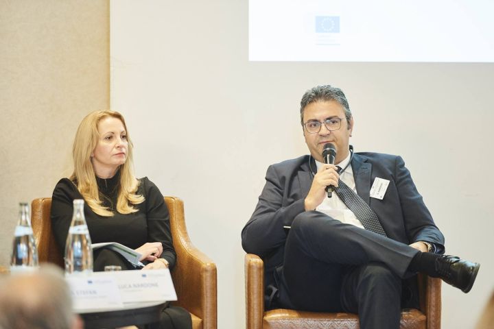 Ms Adela Stefan, Prof. Gianluca Nardone