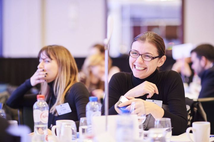 Participants during the Brainteaser