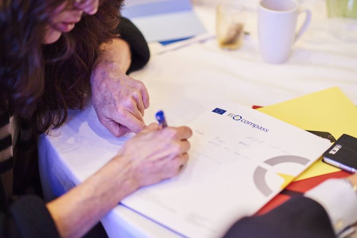 Participant during the Brainteaser