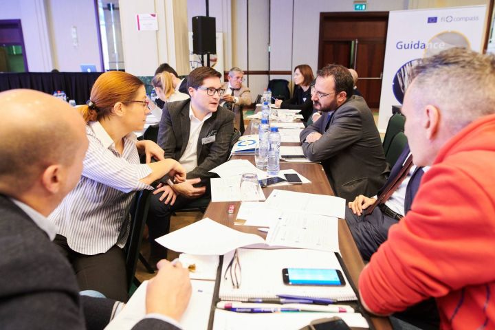 Participants working in groups