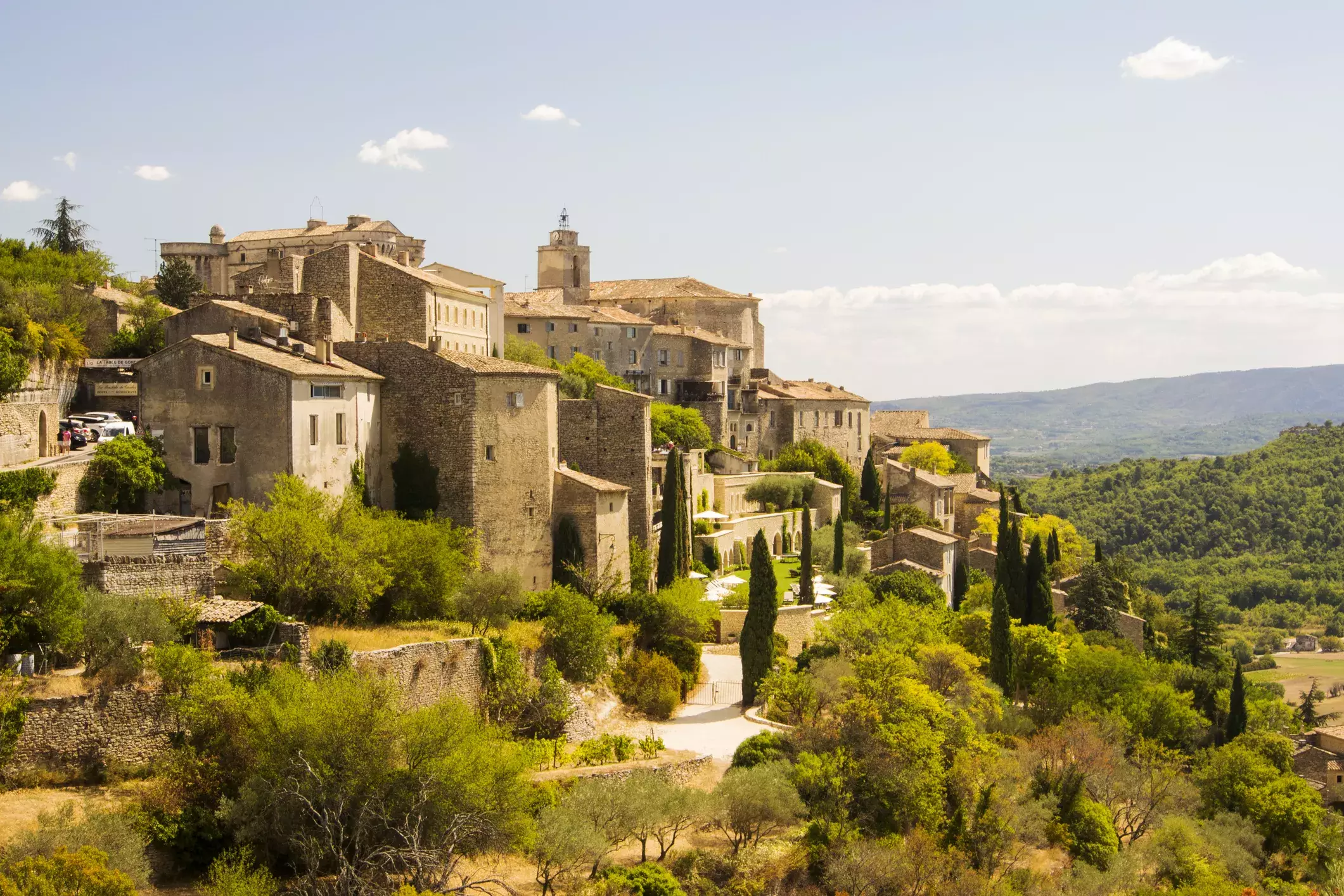 Hill tp village in France Hill tp village in France
